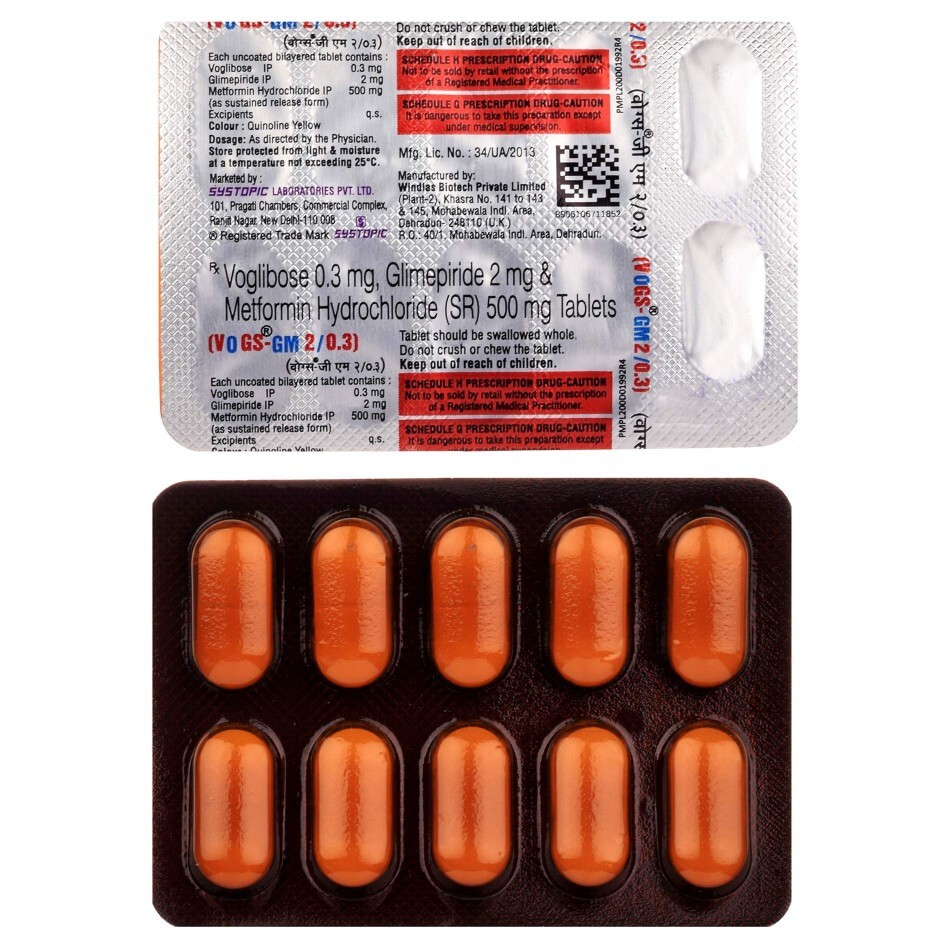 VOGS GM 2MG/0.3MG TABLET