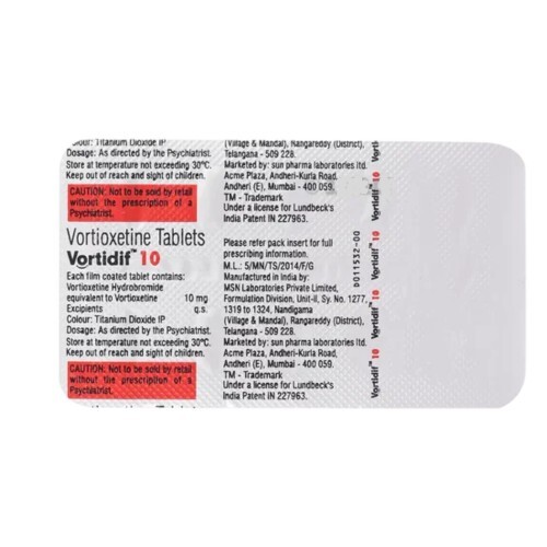 VORTIDIF 10MG TABLET
