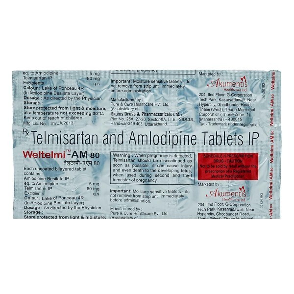WELTELMI AM 80MG TAB