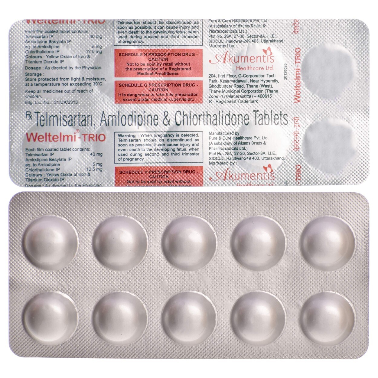 WELTELMI TRIO 40MG TAB