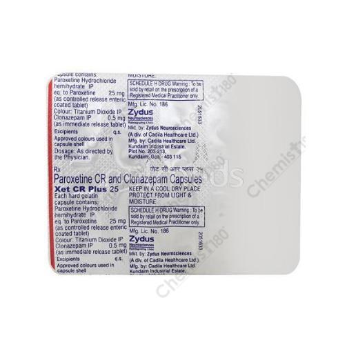 XET CR PLUS 25MG CAP