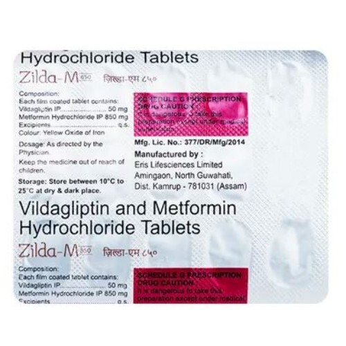 ZILDA M 850MG TABLET