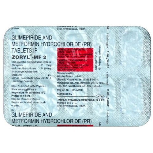 ZORYL MF 2MG TABLET