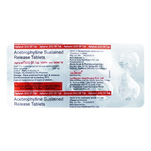 APHYREN 200MG SR TABLET