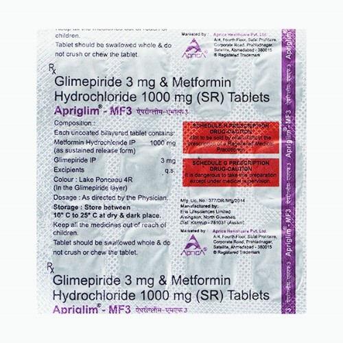 APRIGLIM MF 3 TABLET