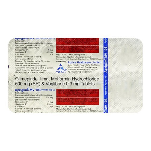 APRIGLIM MV 103MG TABLET