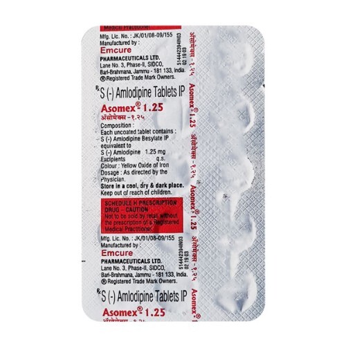 ASOMEX 1.25 MG TABLET