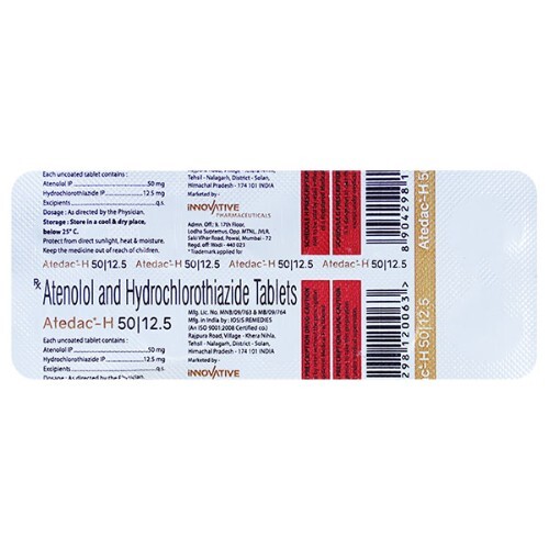 ATEDAC H 50MG/12.5MG TABLET