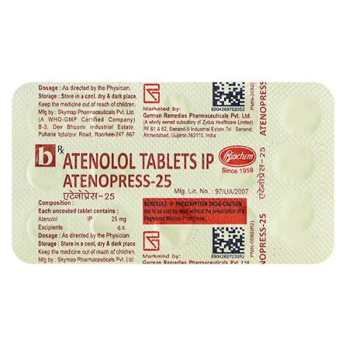 ATENOPRESS 25MG TABLET