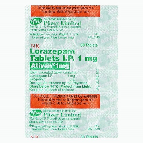 ATIVAN 1MG TABLET