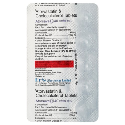 ATORSAVE-D 40MG TAB