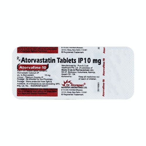 ATORVAFINE 10MG TABLET