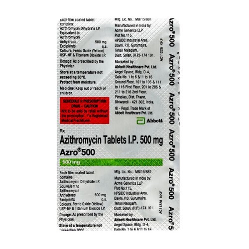 AZRO 500MG TABLET