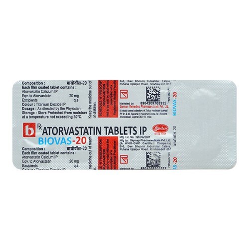 BIOVAS 20MG TABLET