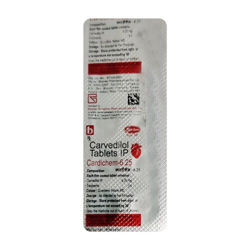 CARDICHEM 6.25MG TABLET