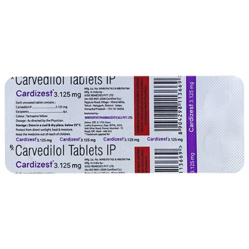 CARDIZEST 3.125MG TAB