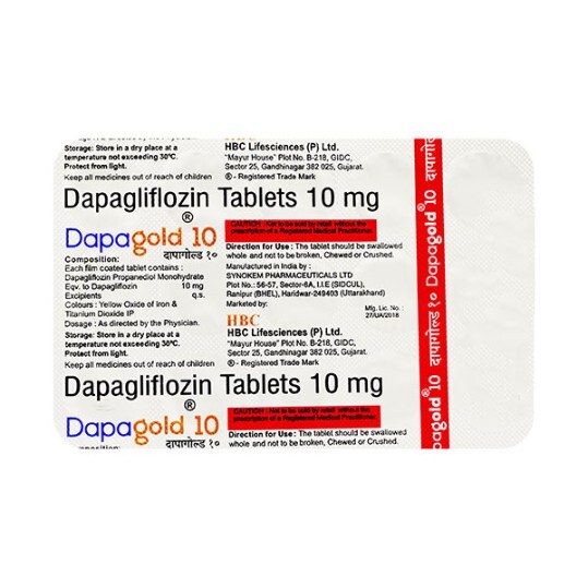 DAPAGOLD 10MG TABLET