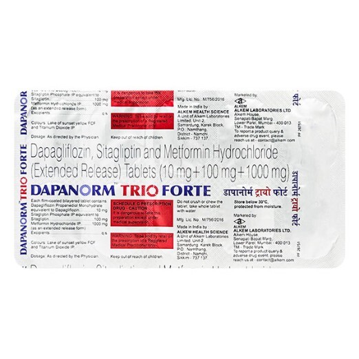 DAPANORM TRIO FORTE TABLET