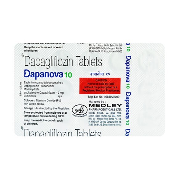 DAPANOVA 10MG TABLET
