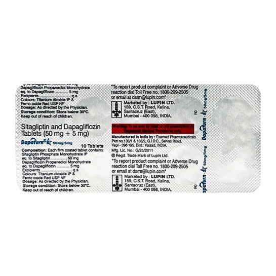 DAPATURN S 5MG/50MG TABLET