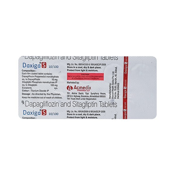 DAXIGA S 10/100 MG TABLET