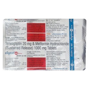 ELIPTIN M FORTE 1000MG/20MG TABLET