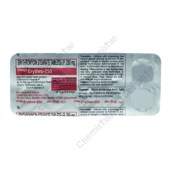 ERYTHRO 250MG TAB