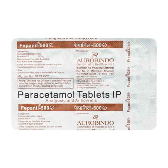 FEPANIL 500MG TABLET