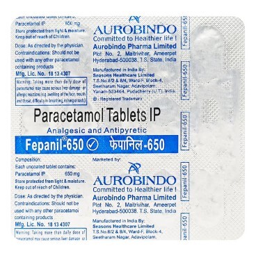 FEPANIL 650MG TABLET