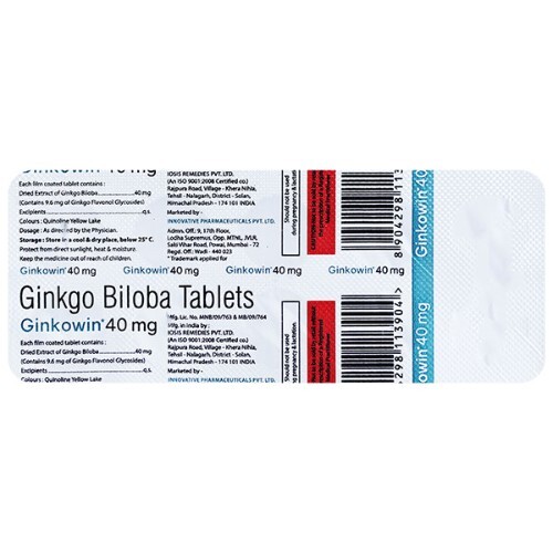 GINKOWIN 40MG TABLET
