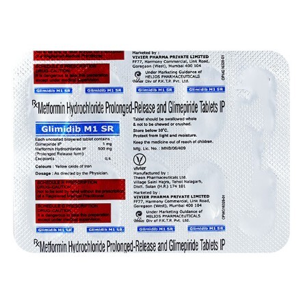 GLIMIDIB M 1MG SR TABLET