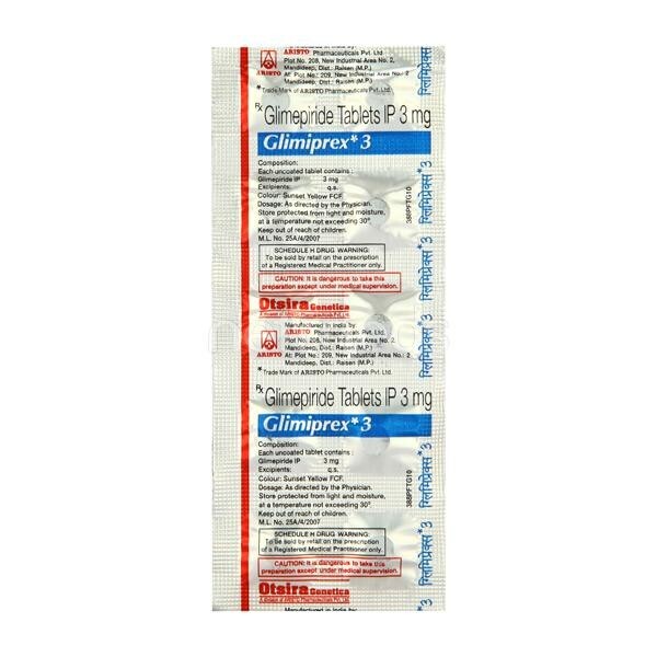 GLIMIPREX 3MG TABLET