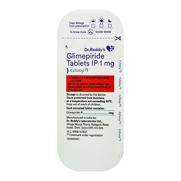 GLIMY 1MG TABLET
