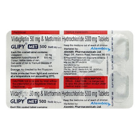 GLIPY MET 500MG TABLET