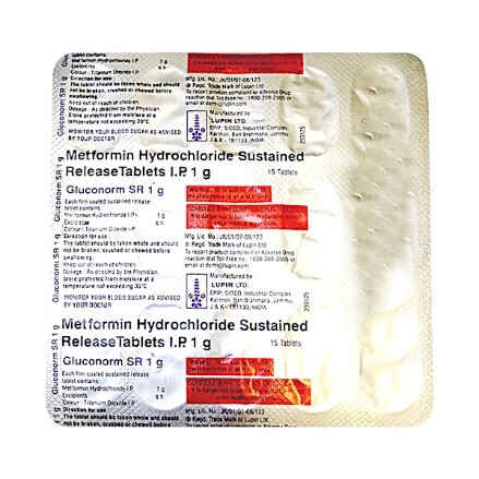 GLUCONORM SR 1GM TABLET