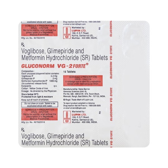 GLUCONORM VG 2 FORTE TABLET