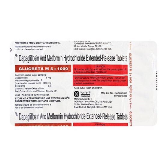 GLUCRETA M 5MG/1000MG TABLET