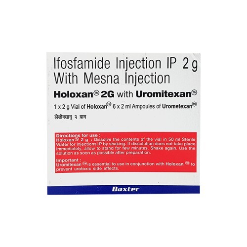 HOLOXAN 2GM WITH UROMITEXAN INJECTION