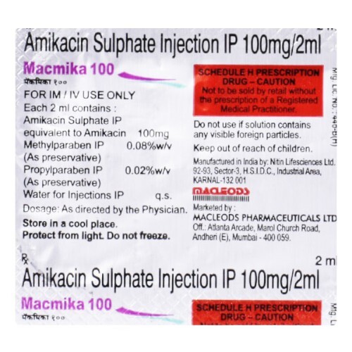 MACMIKA 100MG INJECTION 2ML