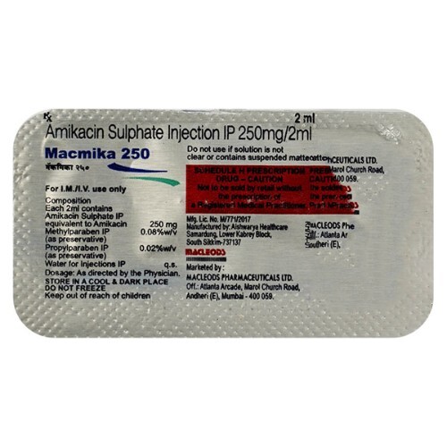 MACMIKA 250MG INJECTION 2ML