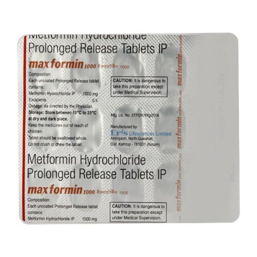 MAXFORMIN 1000MG TABLET