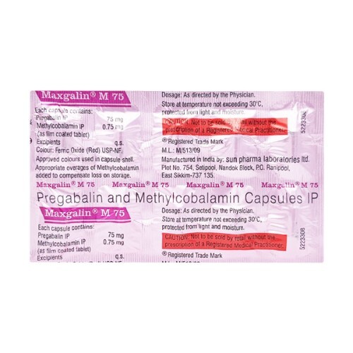 MAXGALIN M 75MG CAPSULE 