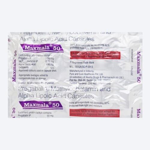 MAXMALA 50MG TABLET