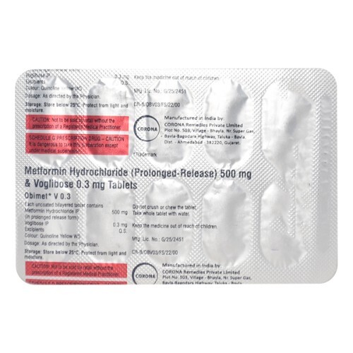 OBIMET V 0.3MG TAB