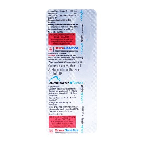 OLMESAFE H 20/12.5MG TAB