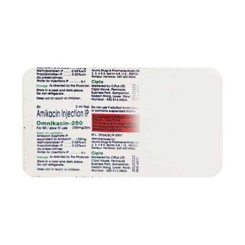 OMNIKACIN 250 MG INJECTION