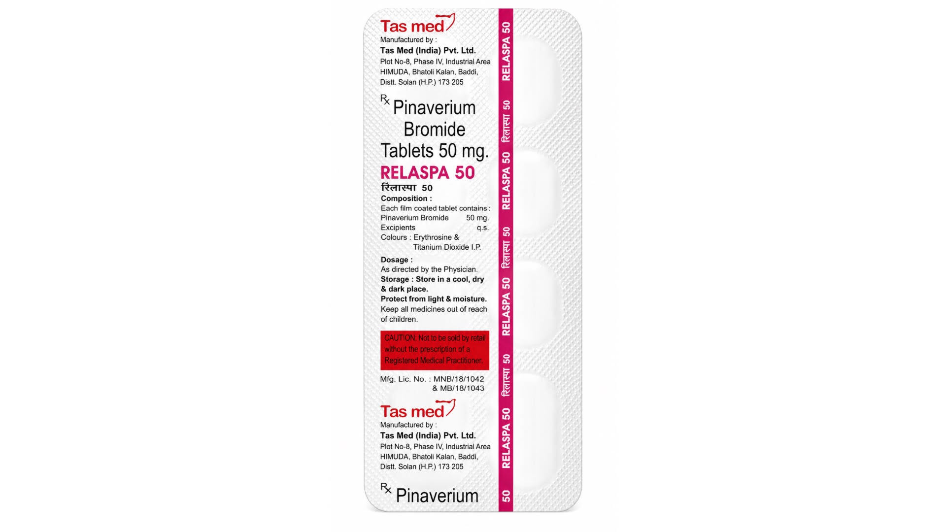 RELASPA 50MG TABLET