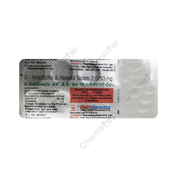 S-AMLOSAFE AT 2.5/50 TAB