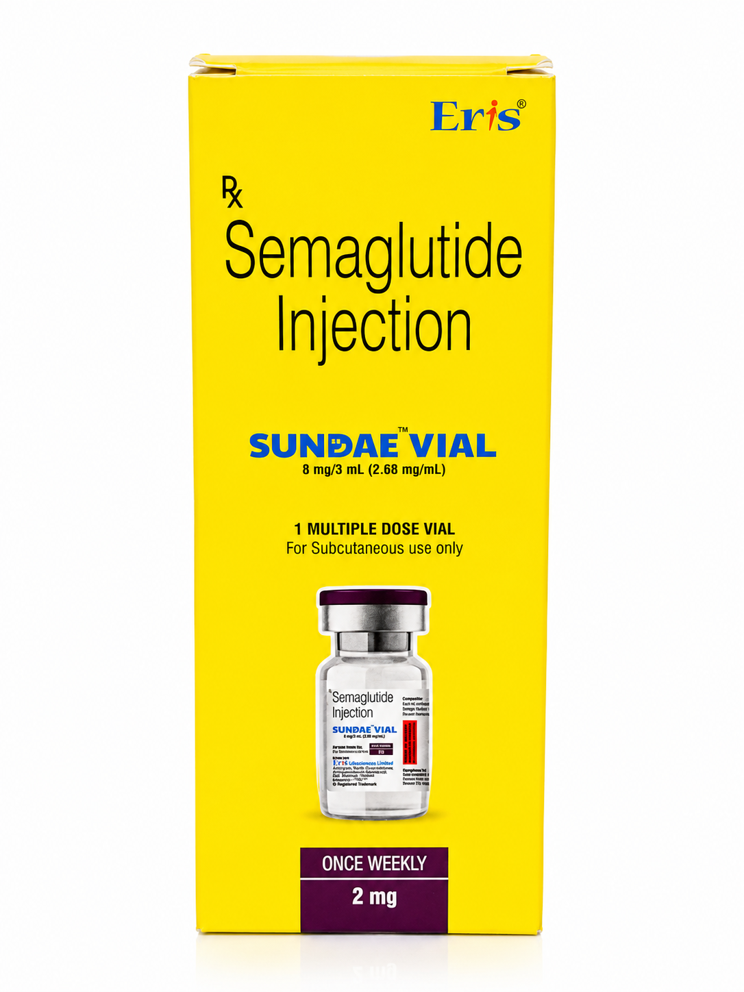 SUNDAE 8MG VIAL 3ML