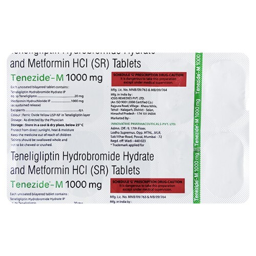 TENEZIDE M 1000MG TABLET